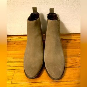 Cole Haan Grand OS tan/brown suede booties